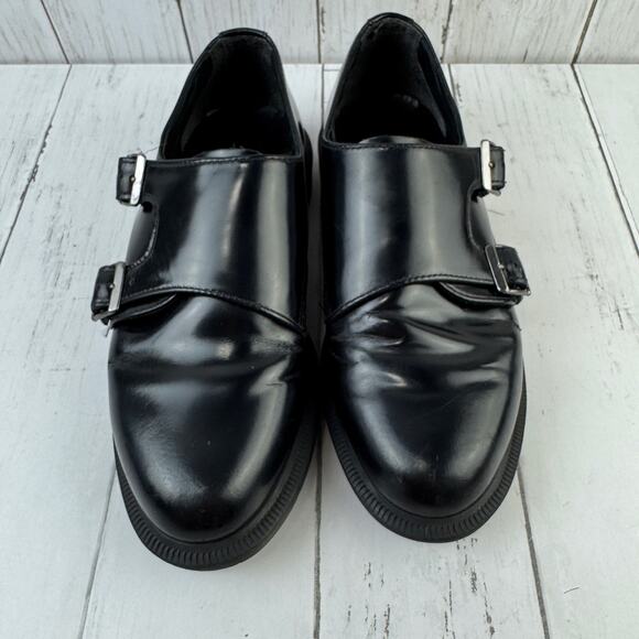 Dr. Martens Polished Smooth Black Pandora Double Monk Strap Shoe Size US 6 EU 37 - Picture 4 of 16